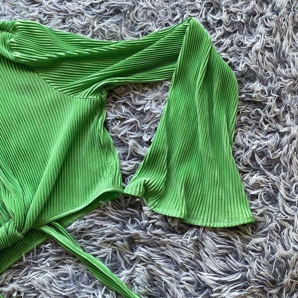 NWOT Princess Polly Venga Cropped Green Long Sleeve Top - Picture 5 of 8